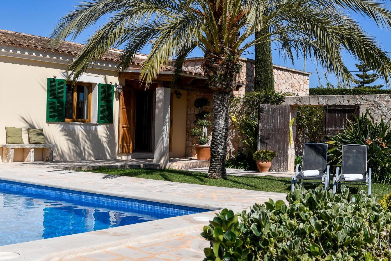 Moderne Finca Can Vicento - Heizung - Pizzaofen Porto Cristo Exterior foto