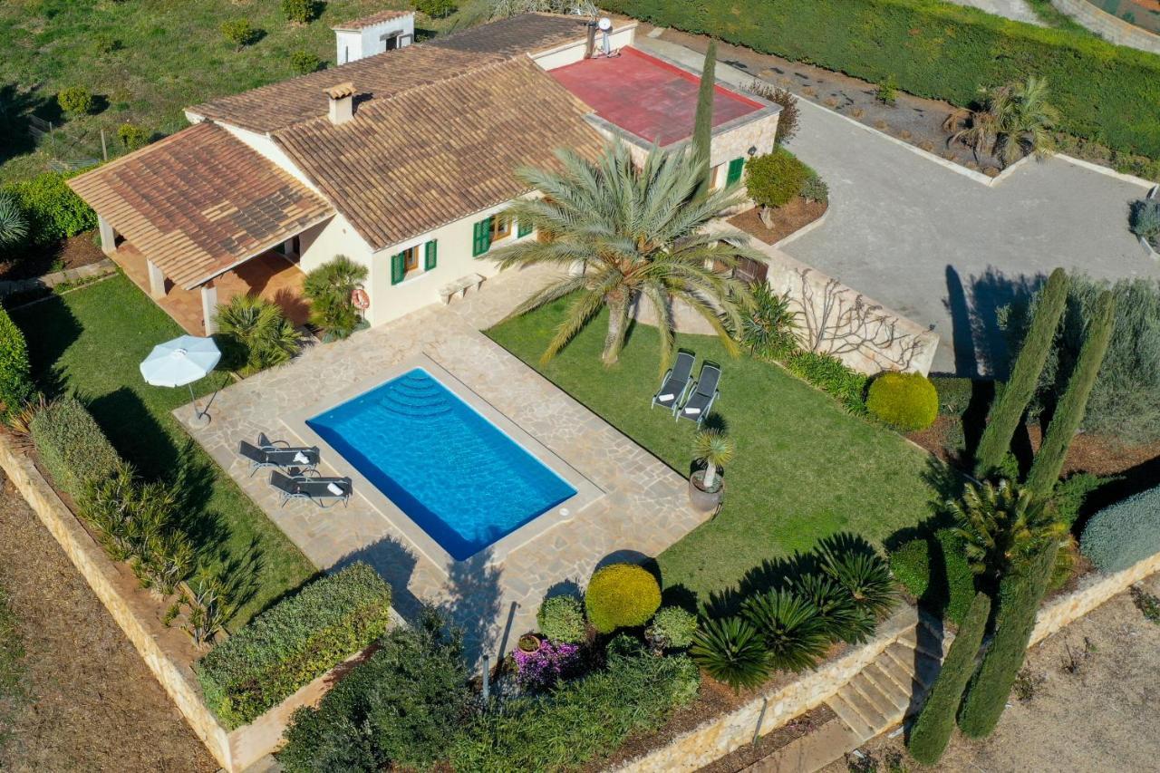 Moderne Finca Can Vicento - Heizung - Pizzaofen Porto Cristo Exterior foto