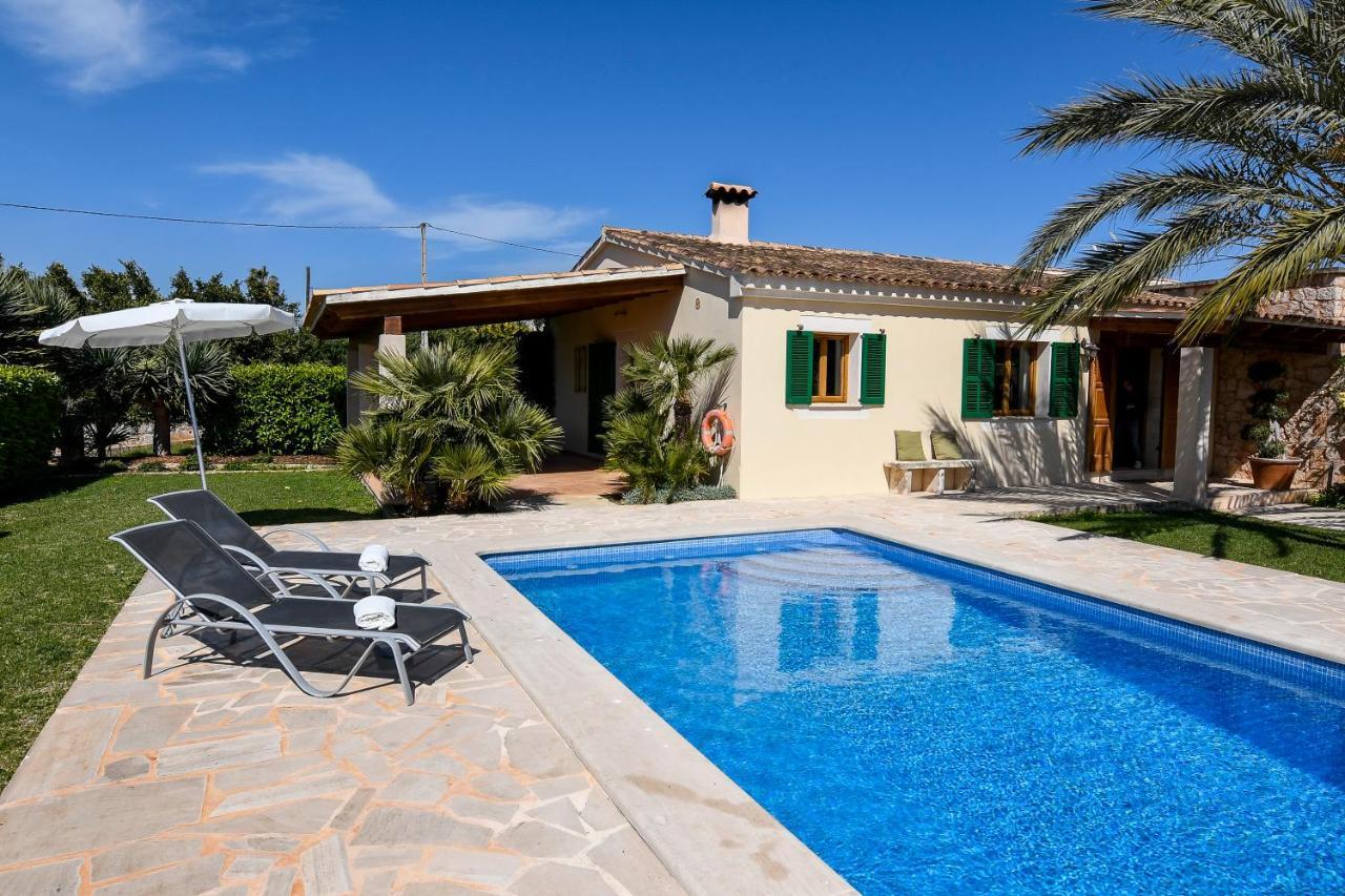 Moderne Finca Can Vicento - Heizung - Pizzaofen Porto Cristo Exterior foto