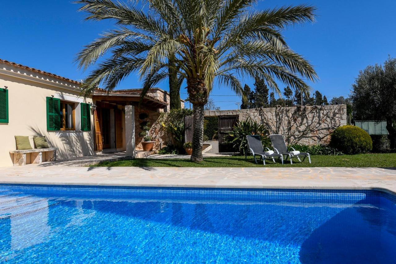 Moderne Finca Can Vicento - Heizung - Pizzaofen Porto Cristo Exterior foto